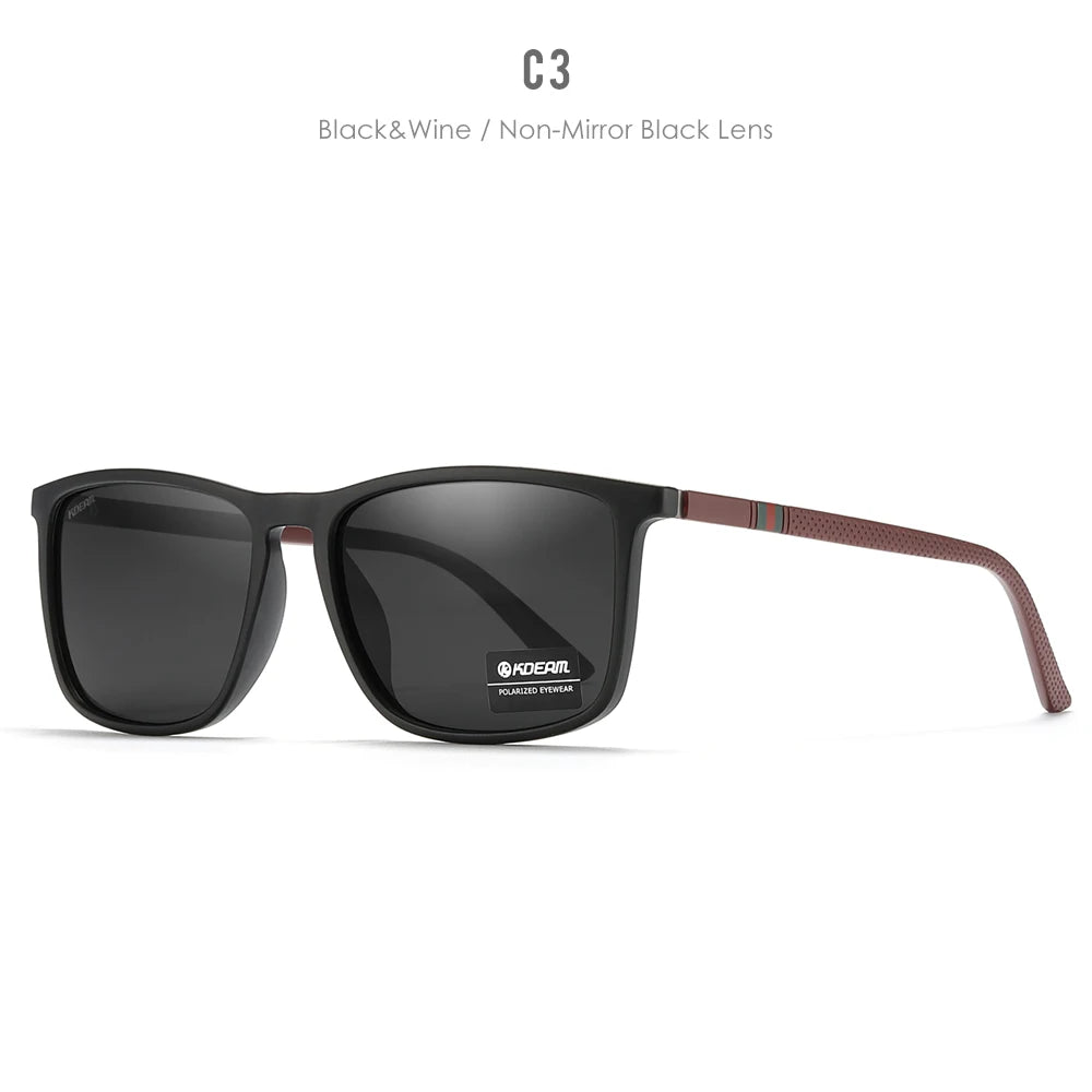 KDEAM 2022 New Luxury Polarized Sunglasses Men's Driving Shades Fishing Travel Golf Sunglass Male Sun Glasses CE