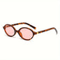 Retro Oval Fashion Glasses with Anti-Glare Lenses - Chic Small Frame, Ideal for Party Wear & Travel, Glasses Accessories