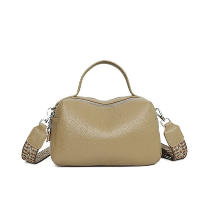 Fashion Crossbody Bags Women's Genuine Leather Bag Simple High Quality Tote Bag Vintage Boston Handbag Female Shoulder Bags