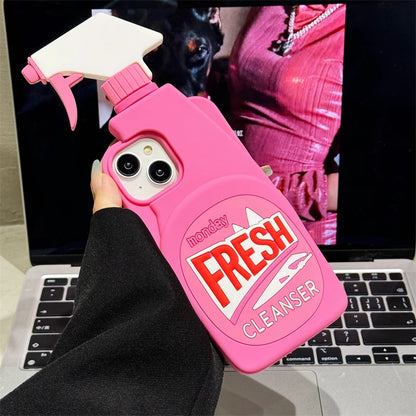 Stereo Cleaner 3D Cute Soft Silicone Case for IPhone 15 14 13 12 16 Pro Max 11 15Pro 14Pro I Phone Shockproof Cover Accessories