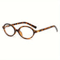 Retro Oval Fashion Glasses with Anti-Glare Lenses - Chic Small Frame, Ideal for Party Wear & Travel, Glasses Accessories