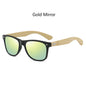 Fashion Bamboo Wood Vintage Square Sunglasses Men Women Luxury Brand Designer Sun Glasses Wooden Driving Fishing UV400 Eyewear