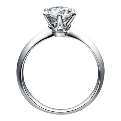Hot New Luxury 925 Sterling Silver 1-3 Ct Real Moissanite Rings Wholesale
