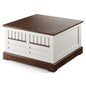 31.5'' Farmhouse Lift Top Coffee Table Rivet Wood Lift Tabletop Dining Tables Large Hidden Storage Compartment for Living Room