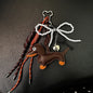 Dachshund Keychain Leather Bag Strap Design Ins Personalized Car Keychain Bag Pendant Miu Purse Sac A Main Femme Handbag Strap
