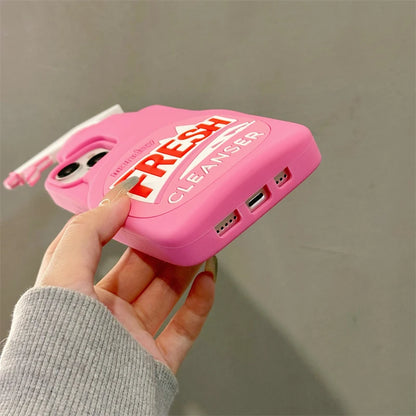 Stereo Cleaner 3D Cute Soft Silicone Case for IPhone 15 14 13 12 16 Pro Max 11 15Pro 14Pro I Phone Shockproof Cover Accessories