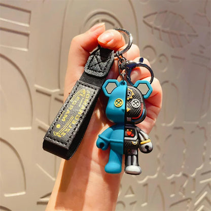 Anime Cute Bear Keychain Women's Keychain Men's Keychain Personalized Car Keychain Couple Backpack Pendant