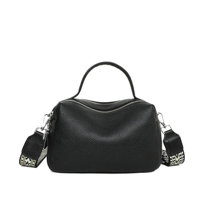 Fashion Crossbody Bags Women's Genuine Leather Bag Simple High Quality Tote Bag Vintage Boston Handbag Female Shoulder Bags