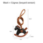 CRAZYSMITH Leather Bag Charms Horse Bag Charm Lanyard Pony Hanging Cute Animal Ornament for Longchamp Bag Gift Bag Accessories