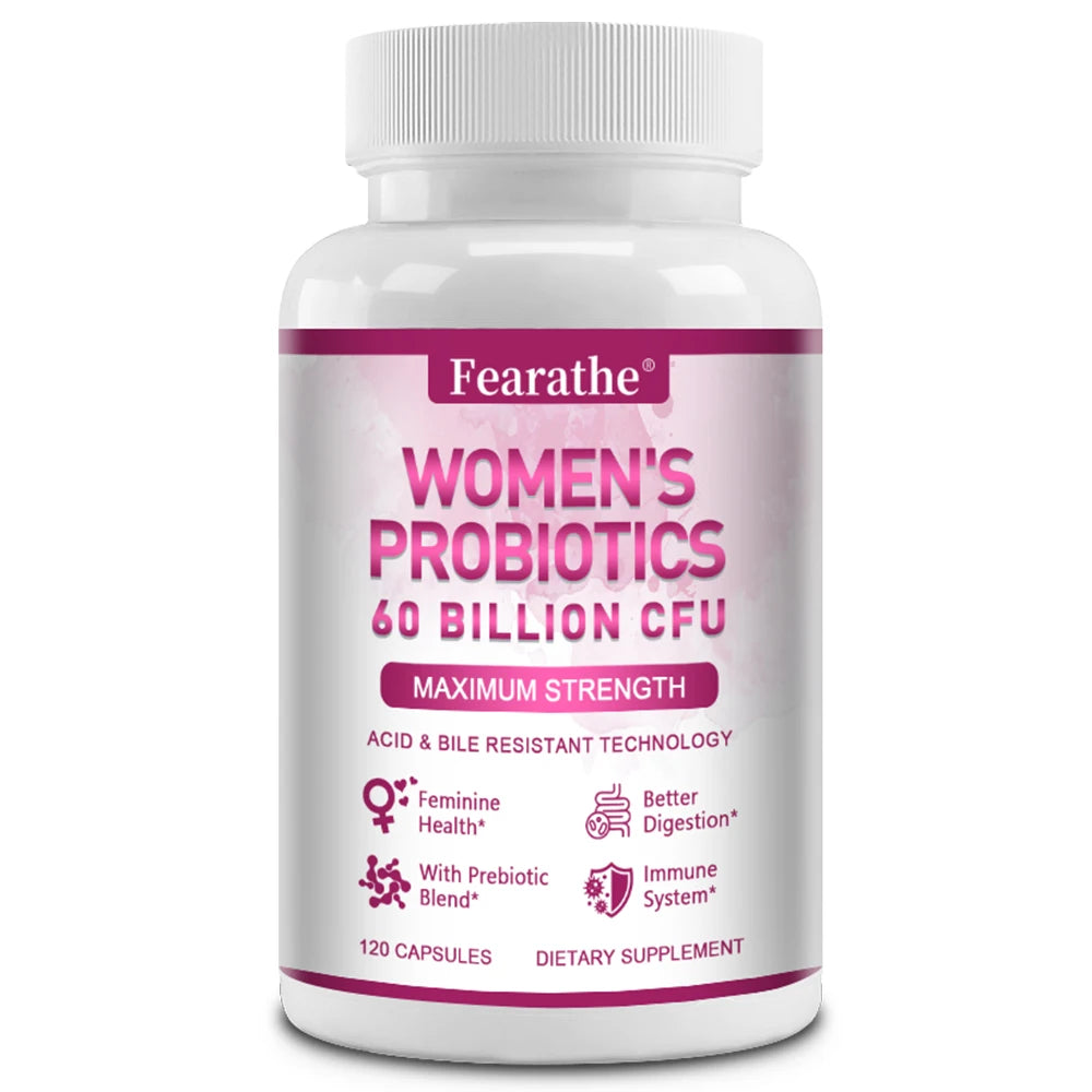 Probiotics for Women 60 Billion CFU - Improves Digestion, Cleansing, Nutrient Absorption, Immune System and Urinary Health